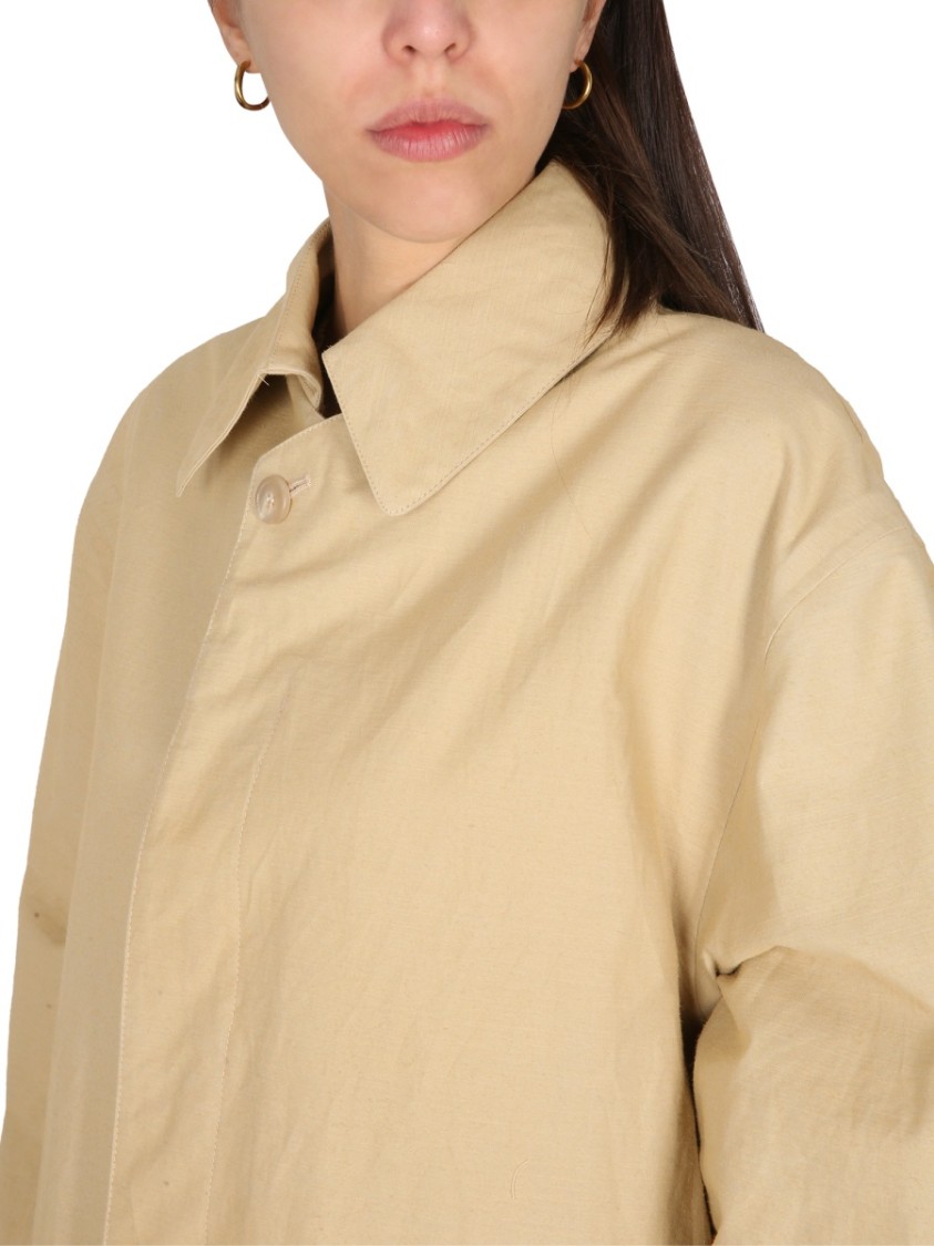 Maison Margiela Utility Style Trench Coat Neutraal