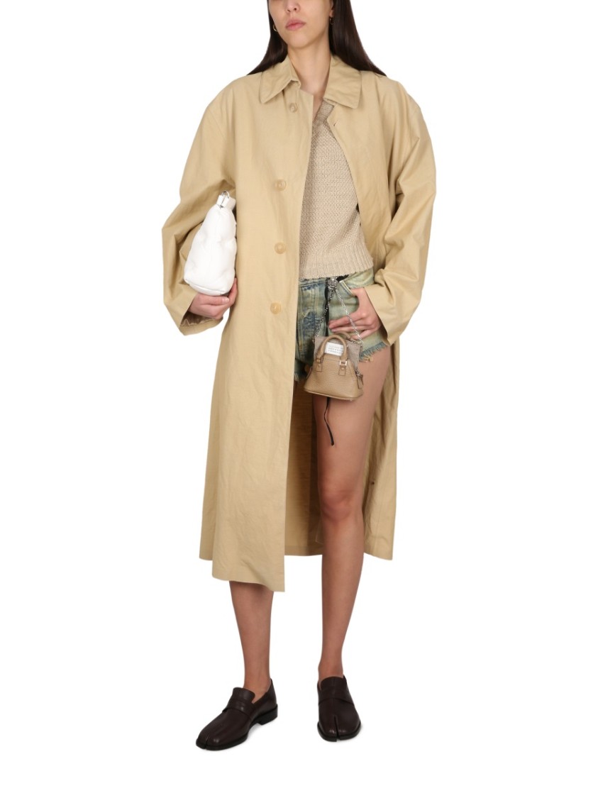 Maison Margiela Utility Style Trench Coat Neutraal