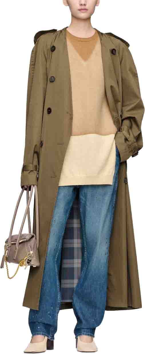Maison Margiela Coats Green Donkergroen