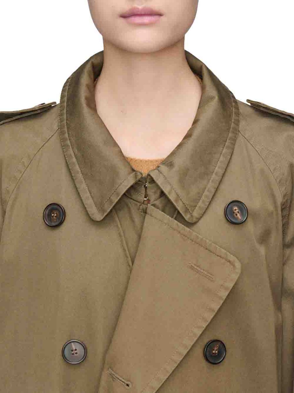 Maison Margiela Coats Green Donkergroen