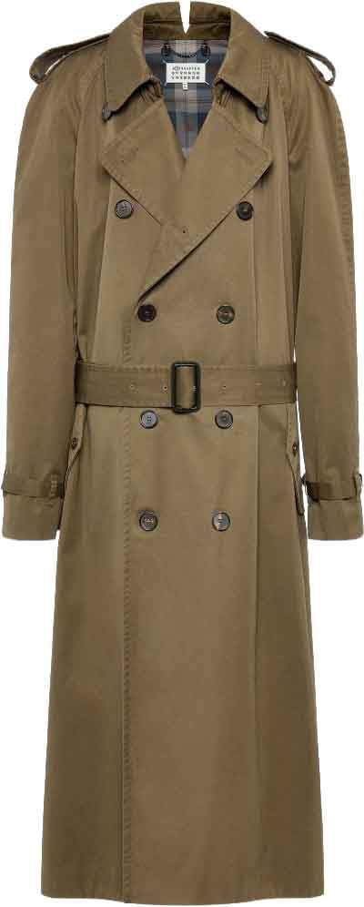 Maison Margiela Coats Green Donkergroen