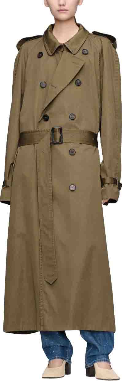 Maison Margiela Coats Green Donkergroen