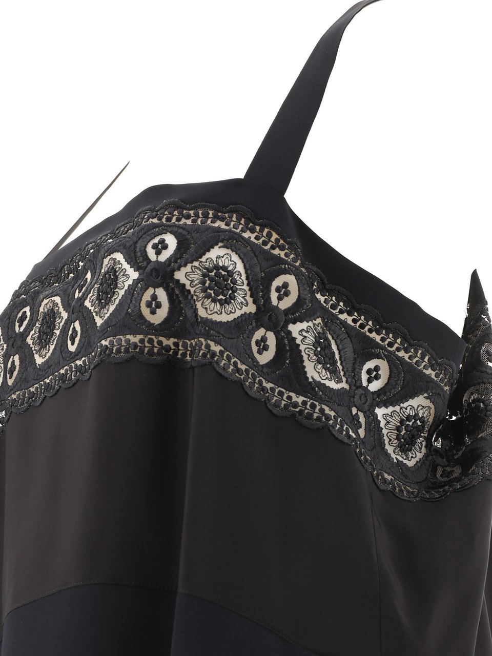 Maison Margiela Embroidered dress Zwart