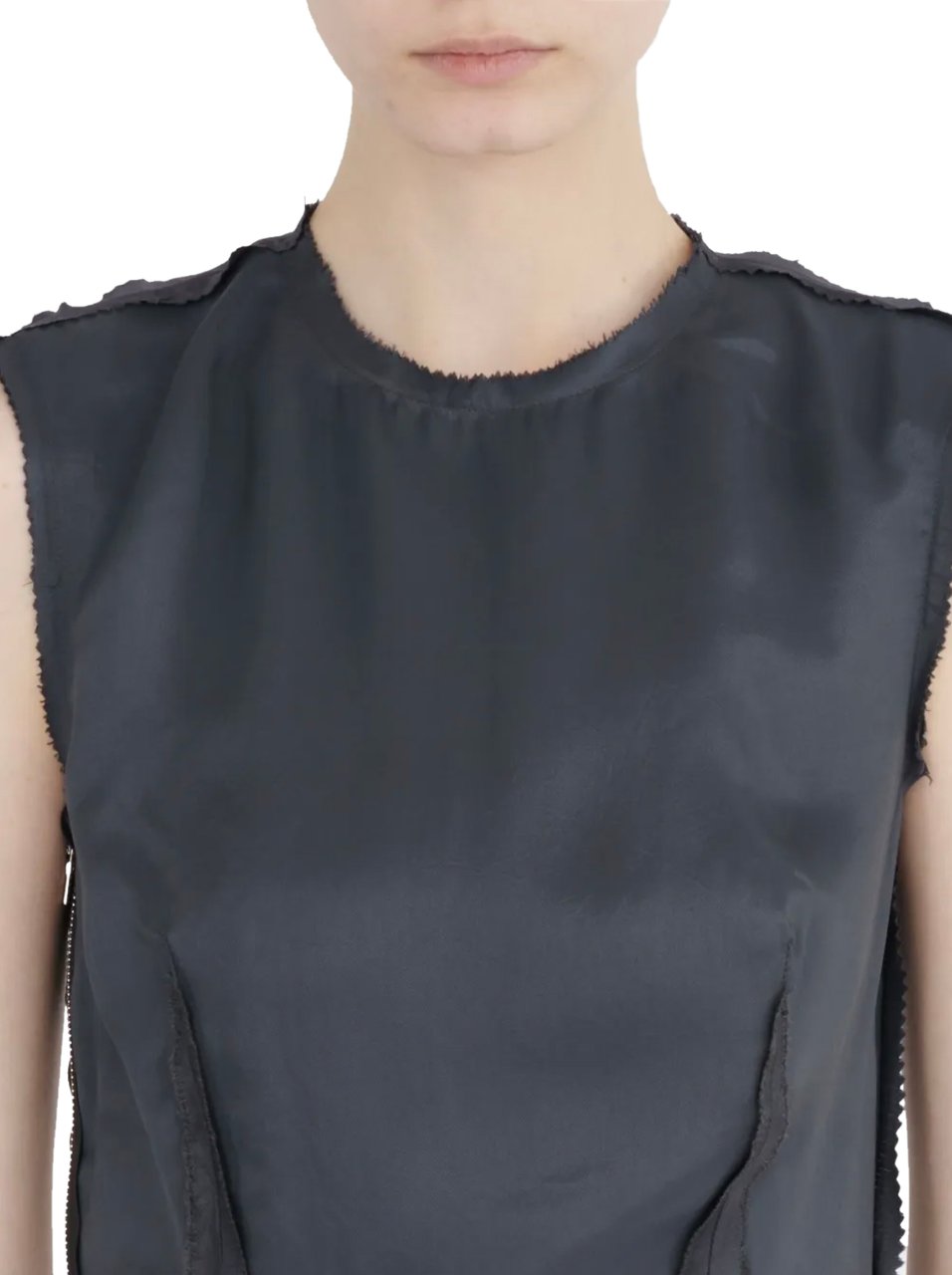 Maison Margiela Midi Dress Grey Grijs