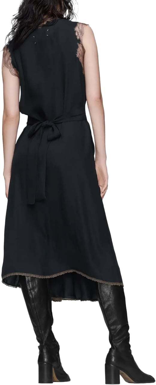 Maison Margiela Midi Dress Black Zwart