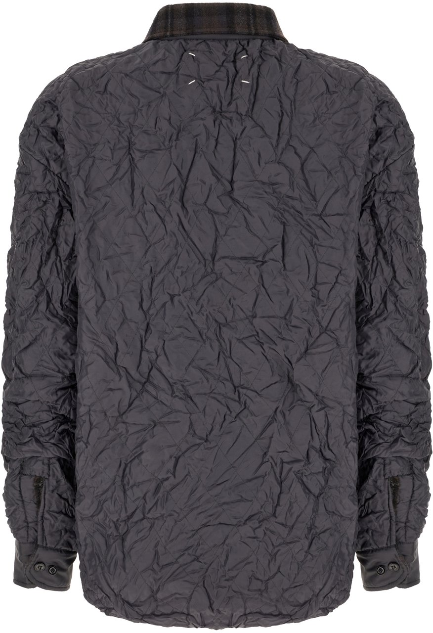 Maison Margiela Maison Margiela Graphite polyester reversible padded jacket Grijs
