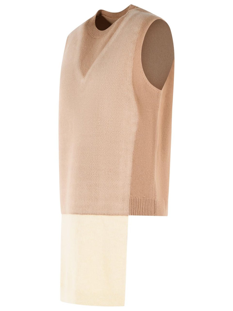 Maison Margiela Beige Virgin Wool Vest Neutraal