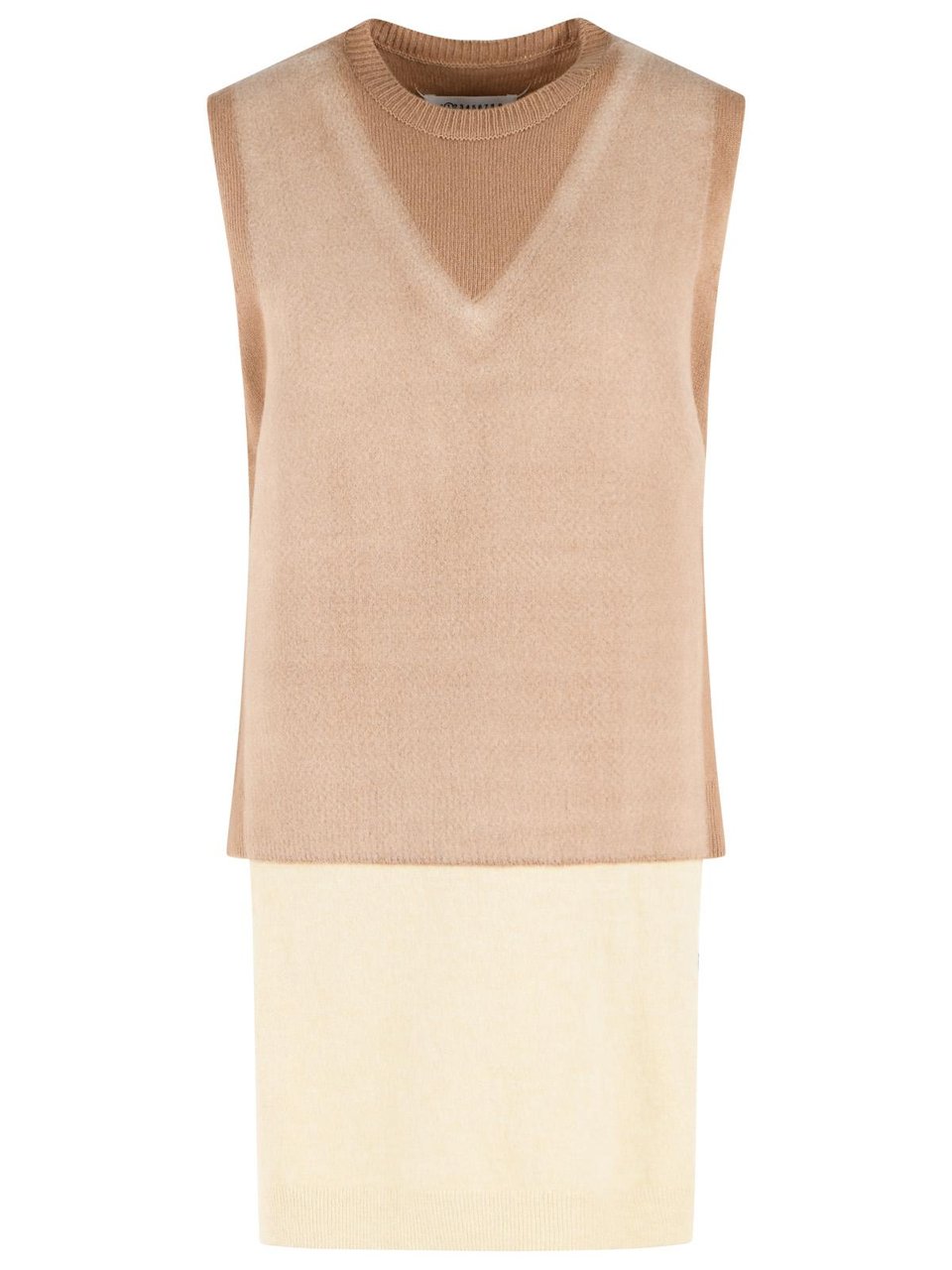 Maison Margiela Beige Virgin Wool Vest Neutraal