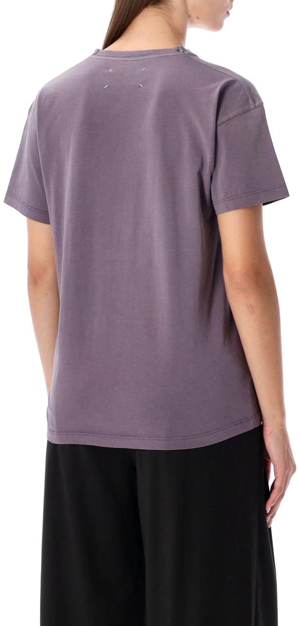 Maison Margiela Maison Margiela reverse logo cotton t-shirt Paars
