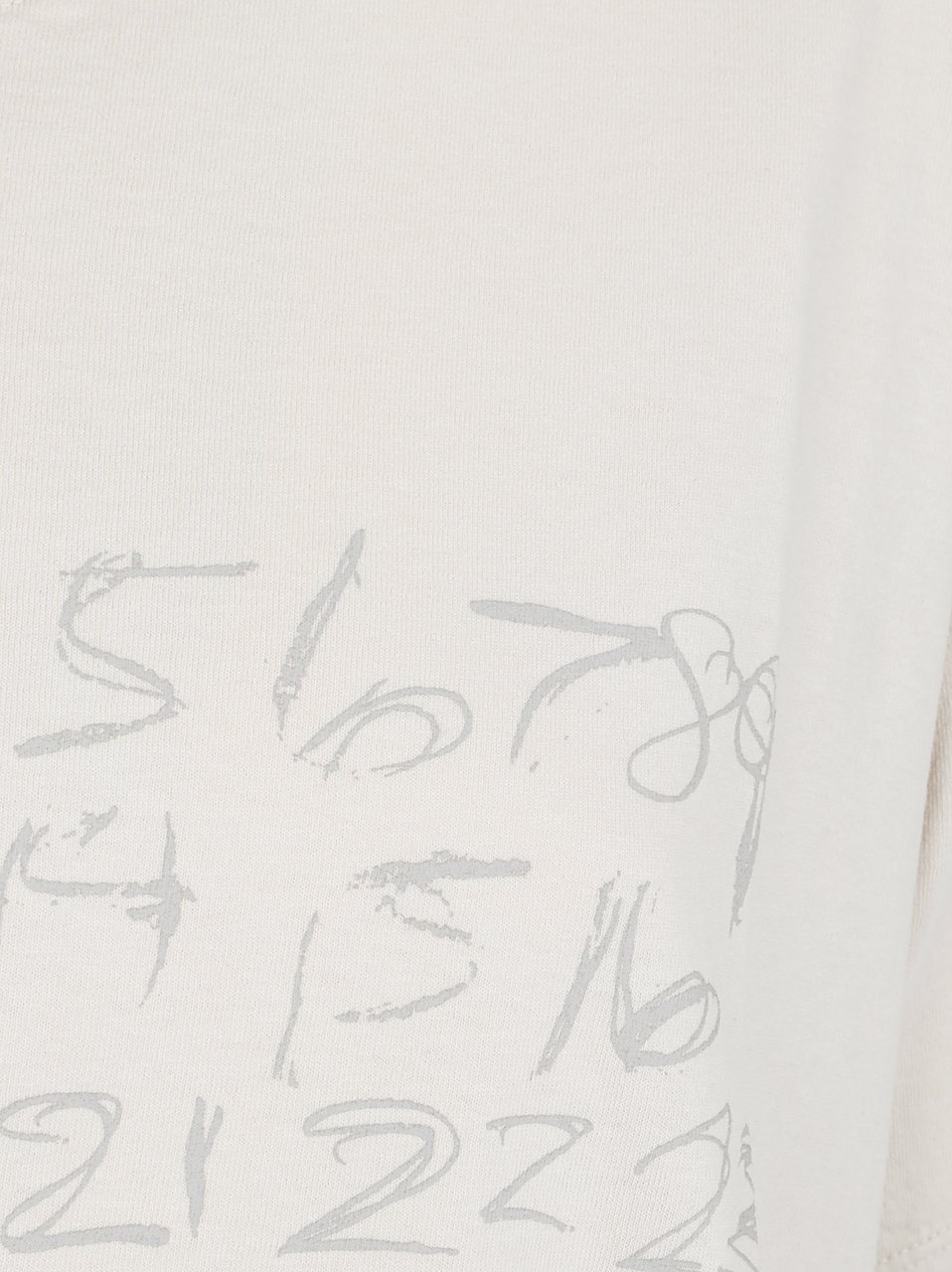 Maison Margiela Cotton T-Shirt with Hand-Drawn Graphic Wit