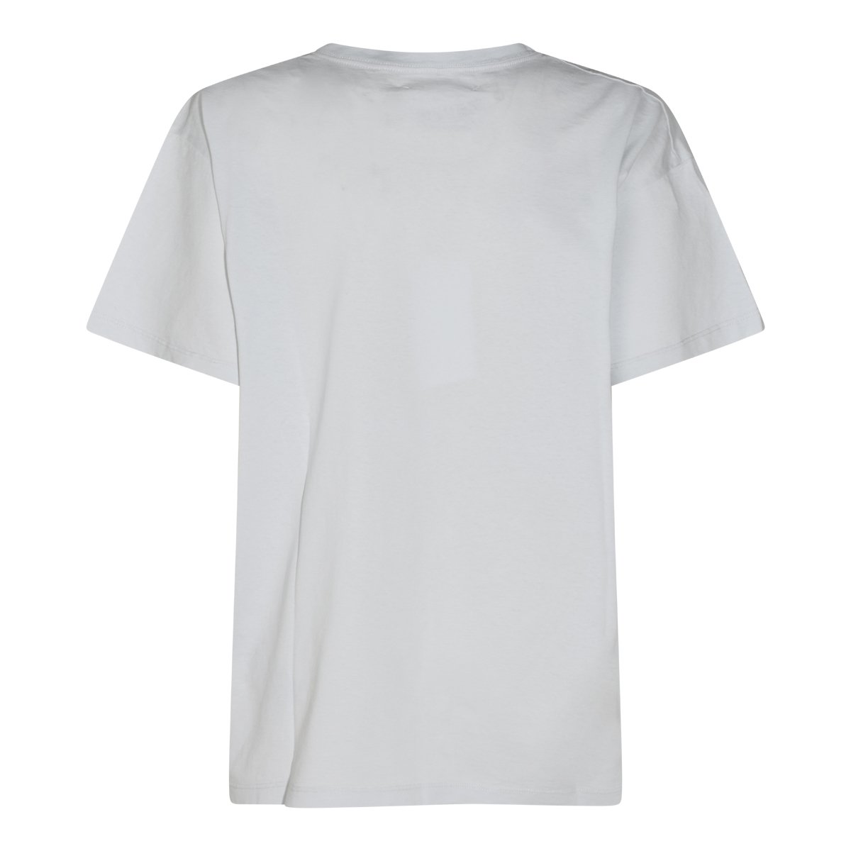 Maison Margiela Relaxed Fit White T-Shirt with Vintage Distressed Print Wit