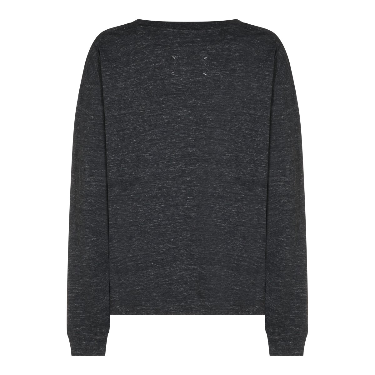 Maison Margiela Graphite Long-Sleeved T-Shirts Zwart