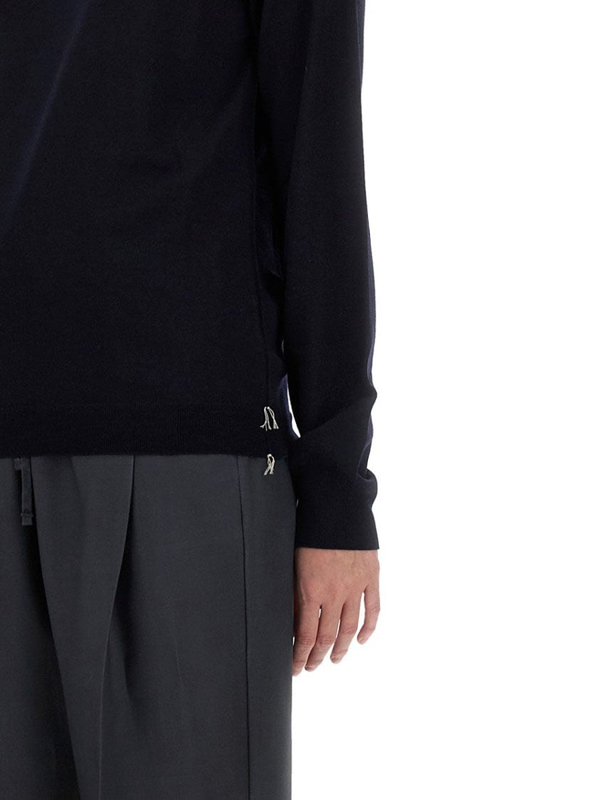 Maison Margiela Wool Polo. Blauw