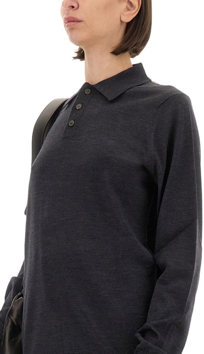 Maison Margiela Wool Polo. Grijs
