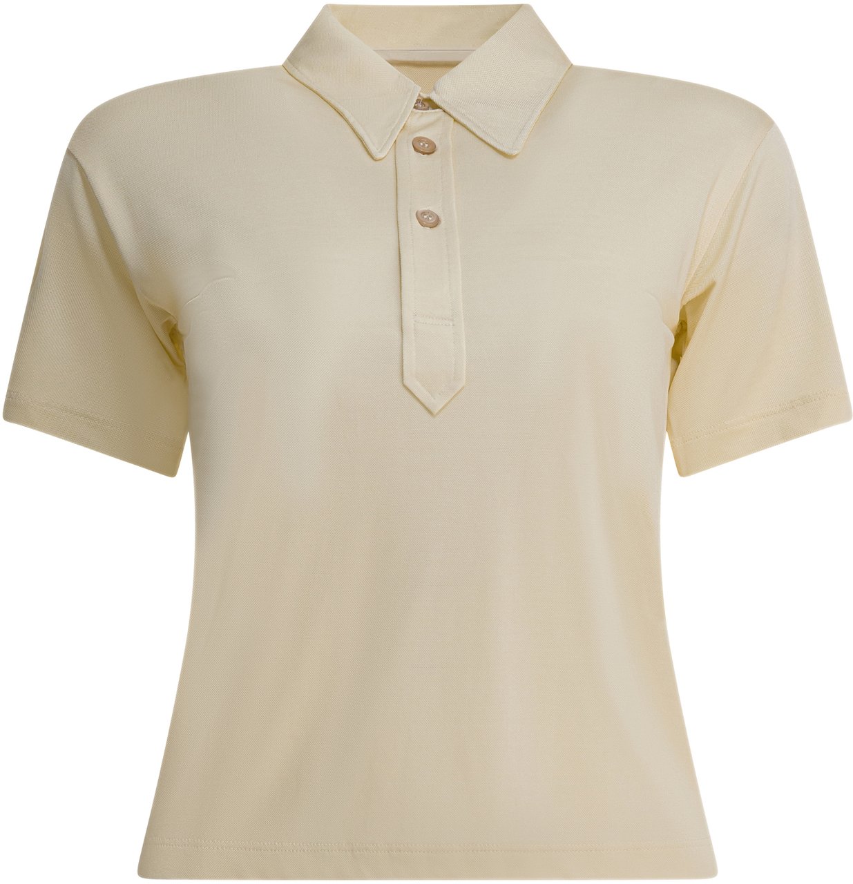 Maison Margiela Viscose polo shirt Beige