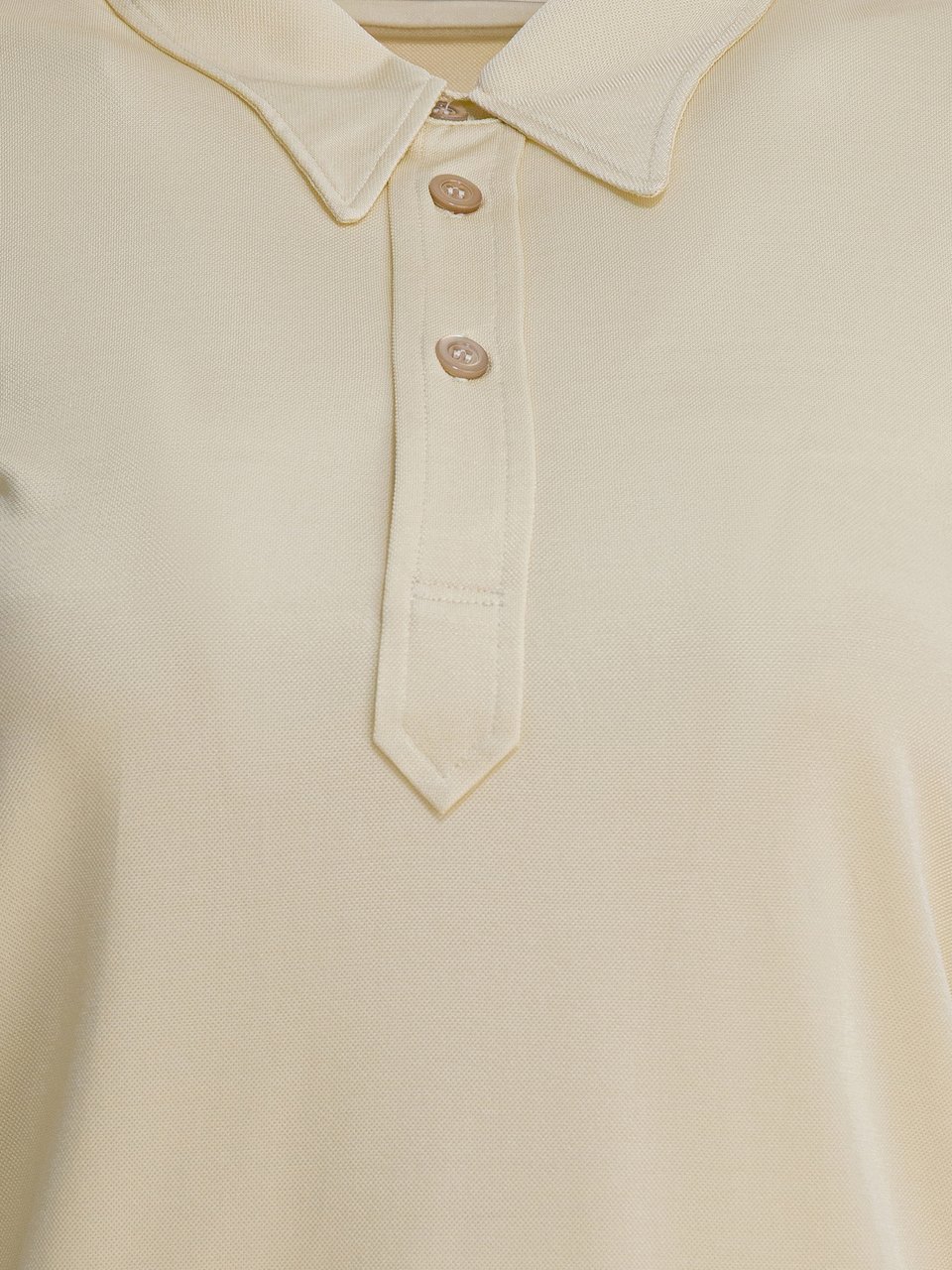 Maison Margiela Viscose polo shirt Beige