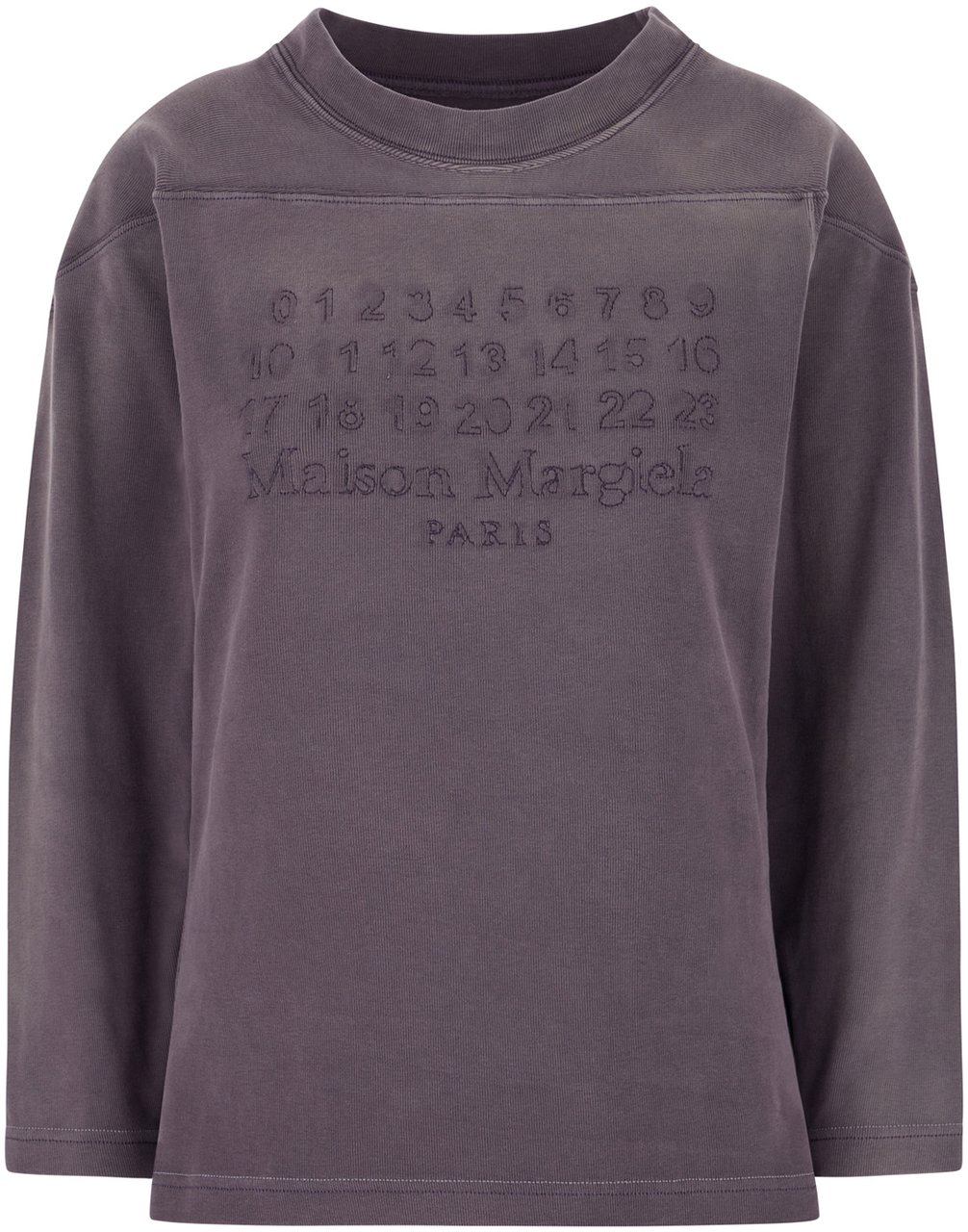 Maison Margiela Maison Margiela Plum cotton sweatshirt Paars