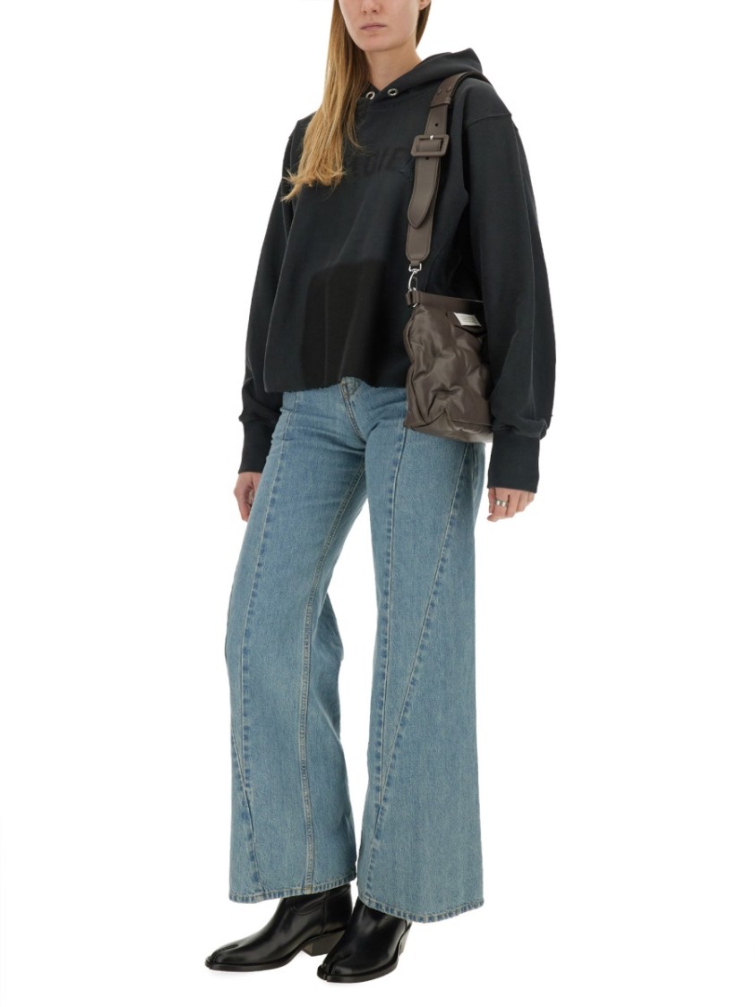 Maison Margiela Cotton Sweatshirt Zwart