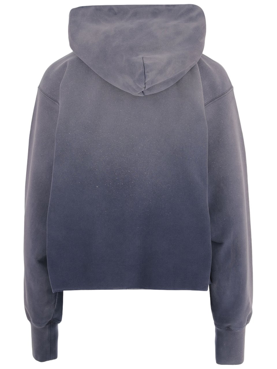 Maison Margiela Light Gray Logo Hooded Cotton Sweatshirt Grijs