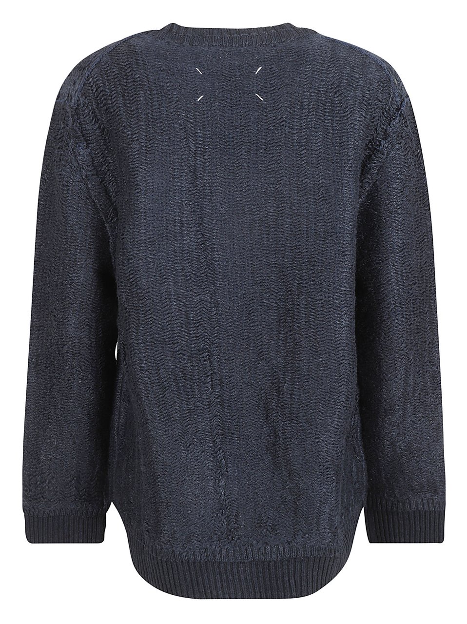 Maison Margiela Textured Knit Sweater Zwart
