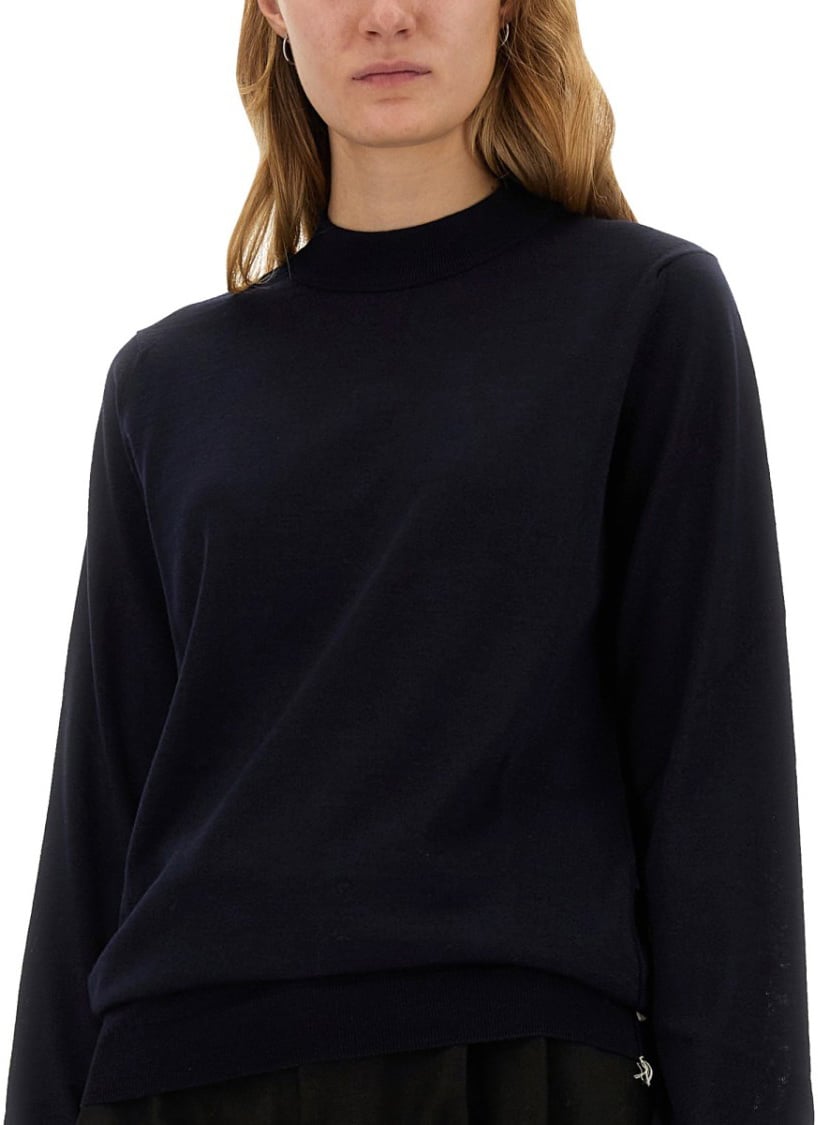 Maison Margiela Wool Jersey. Blauw