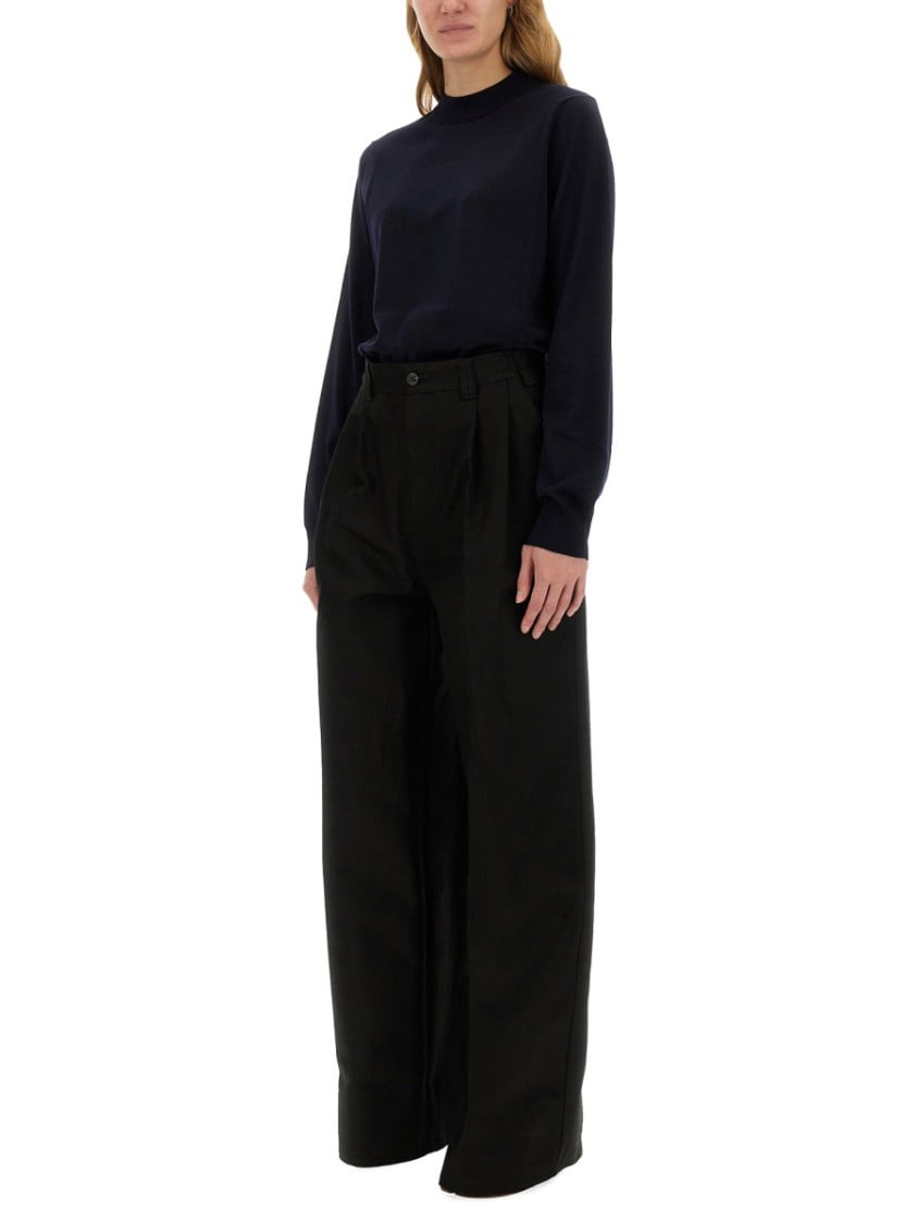 Maison Margiela Wool Jersey. Blauw