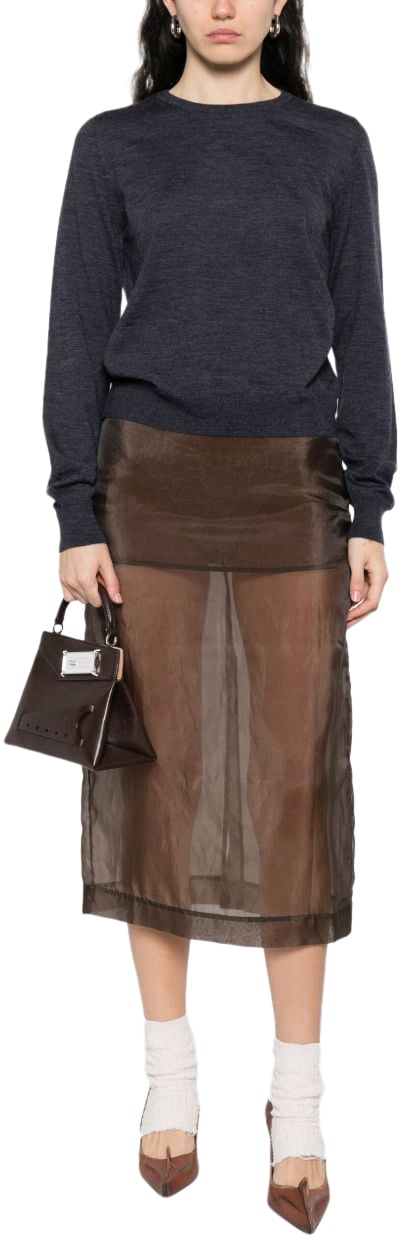 Maison Margiela Sweaters Blue Blauw