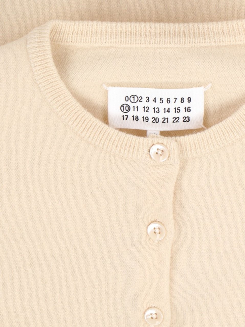 Maison Margiela Wool Cardigan – Off-White Neutraal