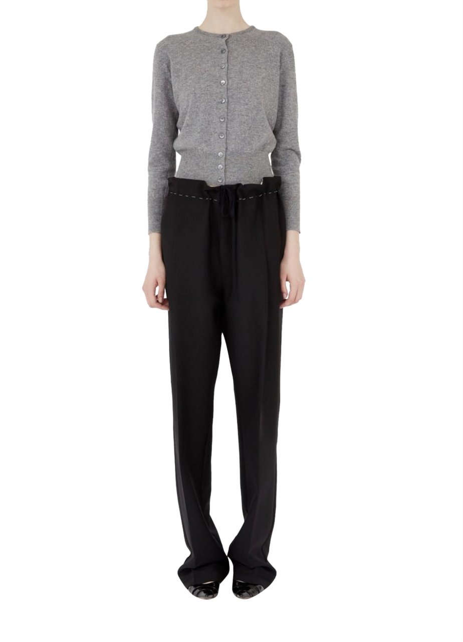 Maison Margiela Stitched Waist Pants Black Zwart