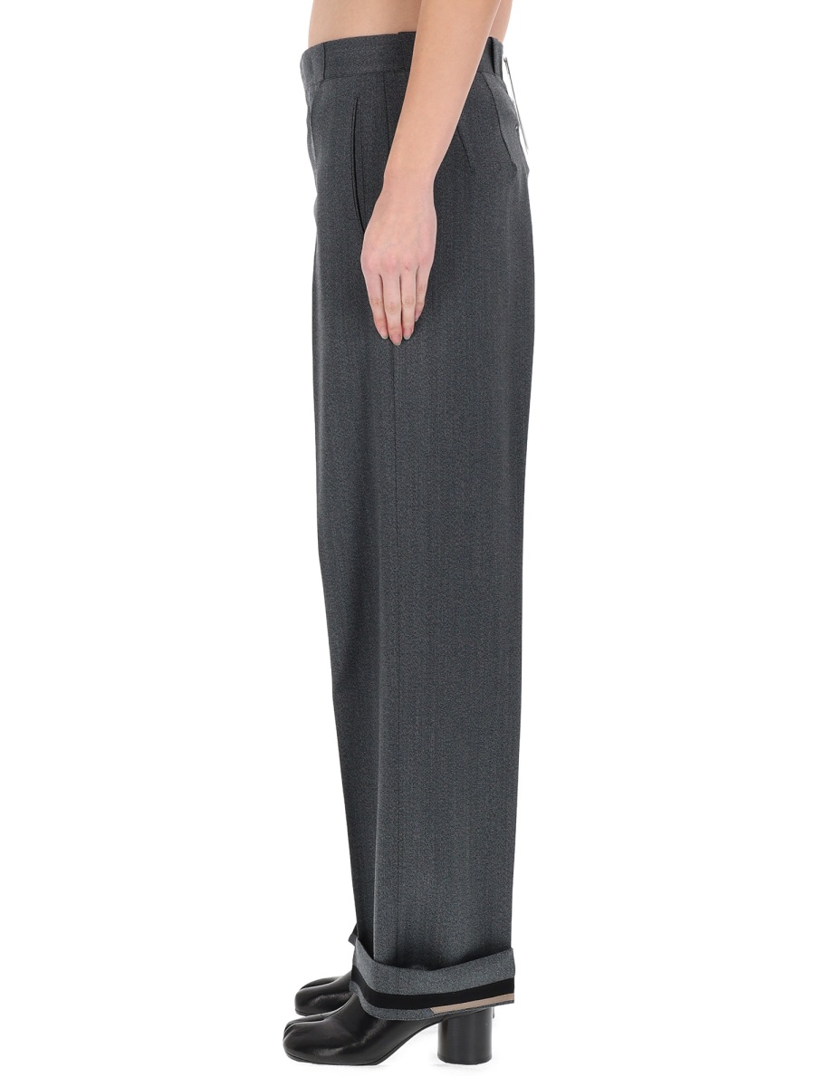 Maison Margiela Pleated Tailored Pants Grijs