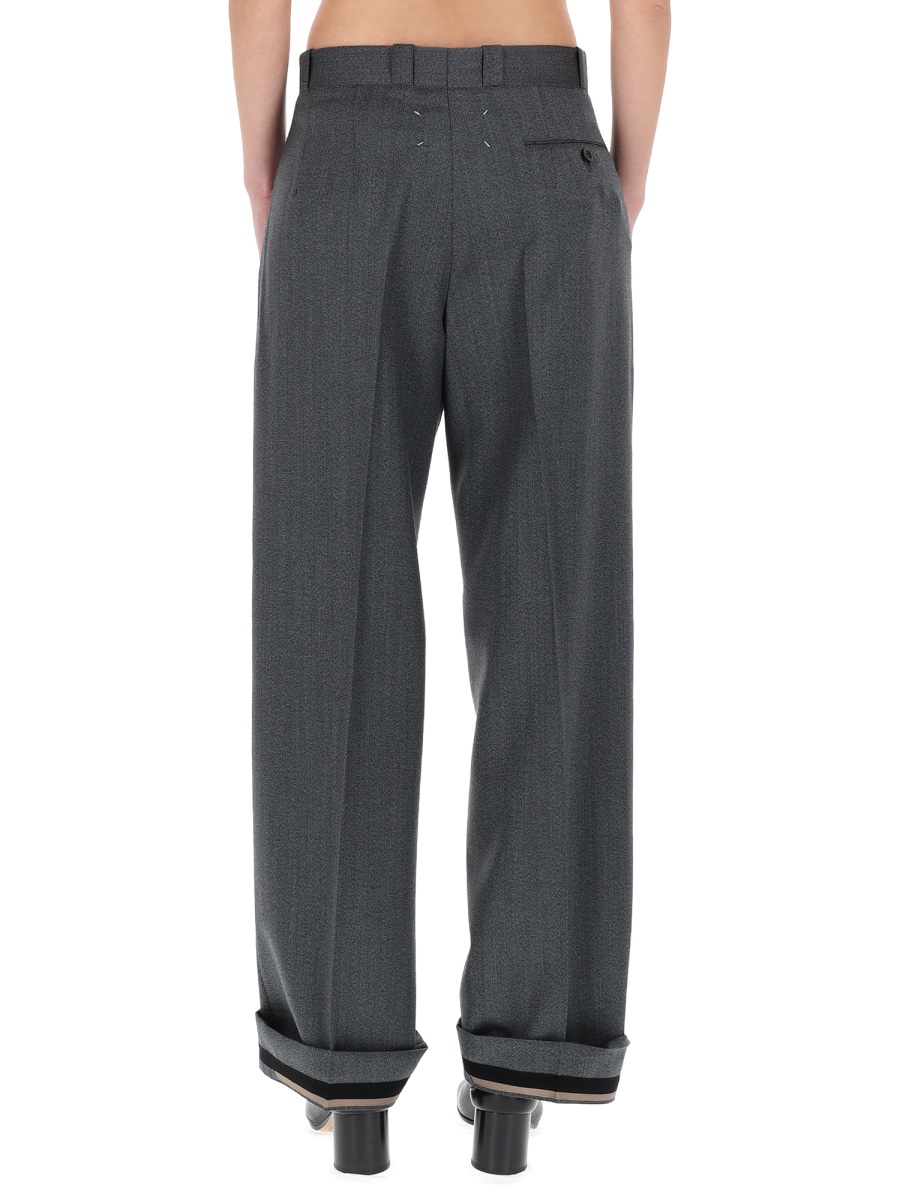 Maison Margiela Pleated Tailored Pants Grijs