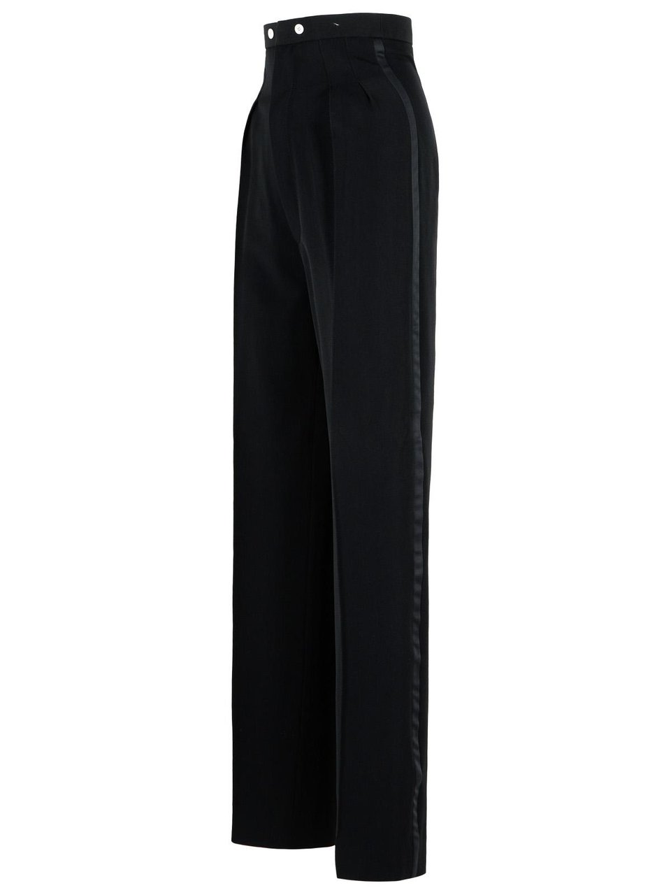 Maison Margiela Black Wool Pants Zwart