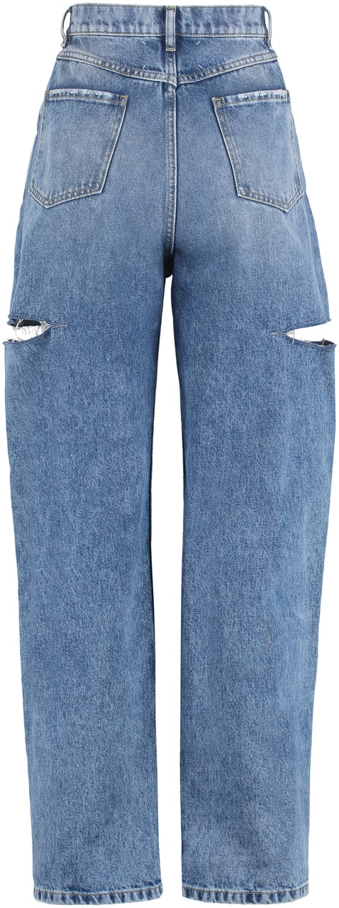 Maison Margiela High-waist wide-leg jeans Blauw