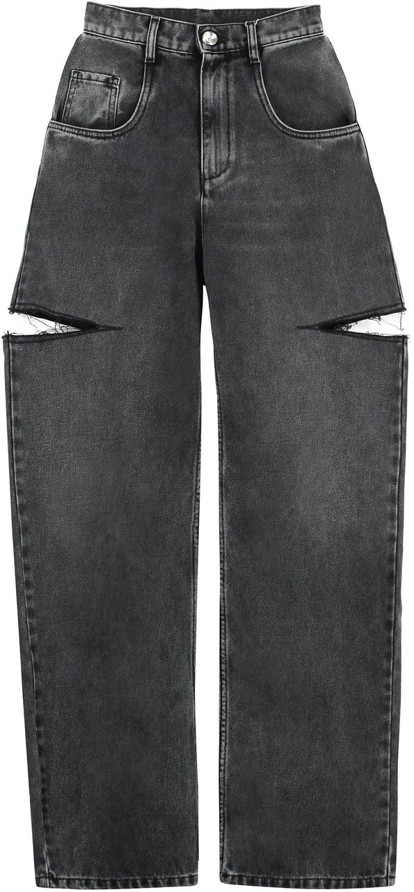 Maison Margiela High-waist wide-leg jeans Grijs