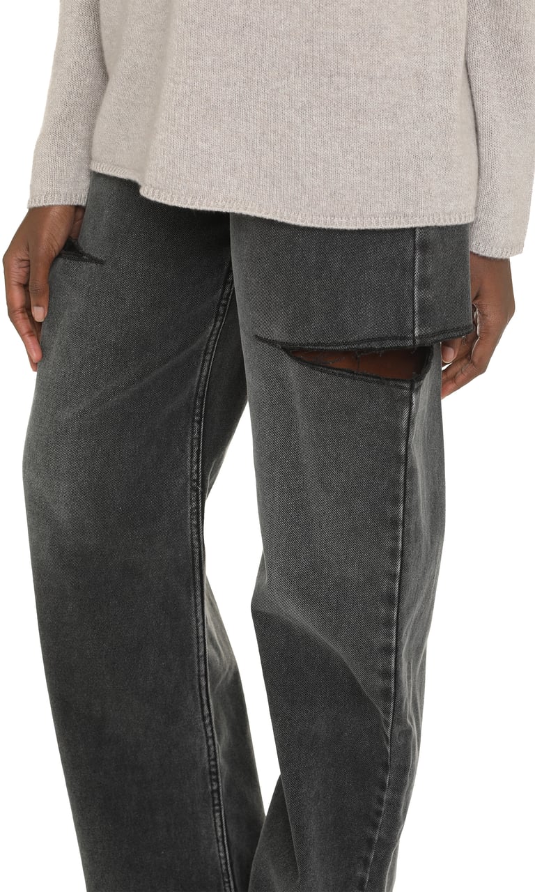 Maison Margiela High-waist wide-leg jeans Grijs