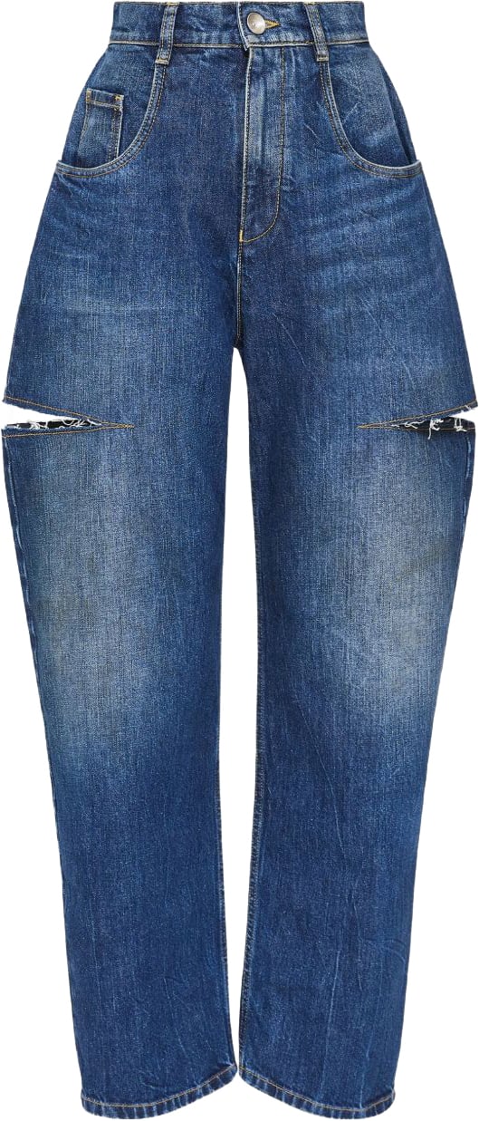 Maison Margiela Jeans Navy Blauw
