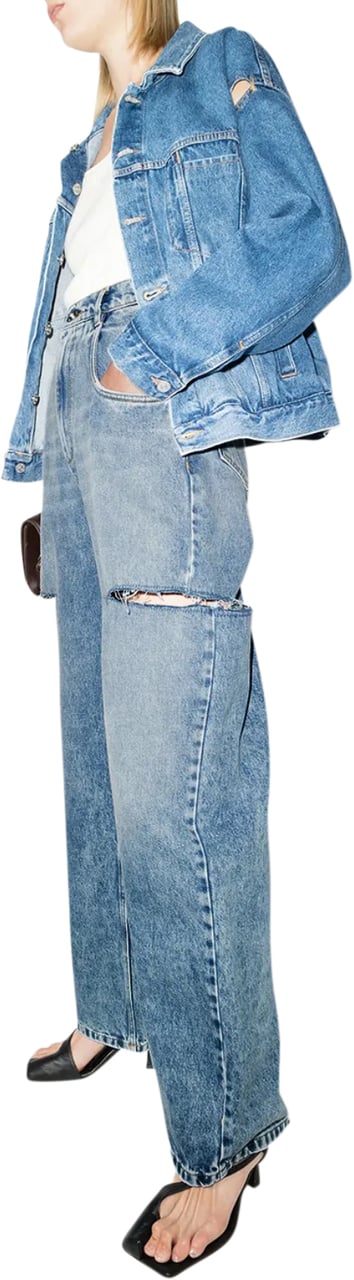 Maison Margiela 5 Pocket Trousers Blue Blauw