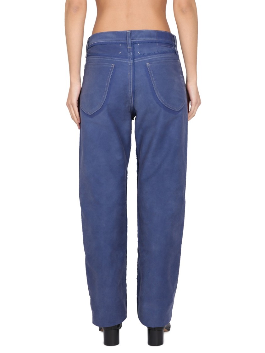 Maison Margiela Distressed Jeans Effect Blauw
