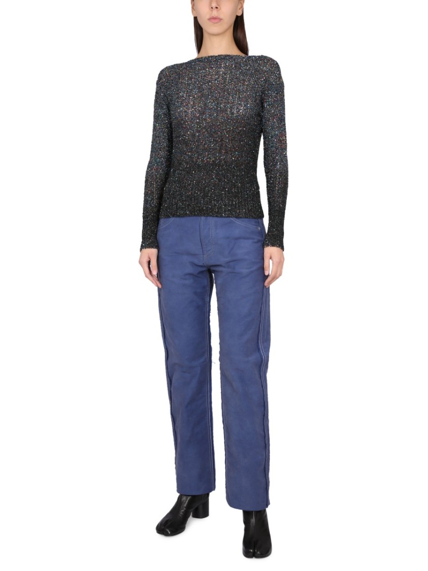 Maison Margiela Distressed Jeans Effect Blauw