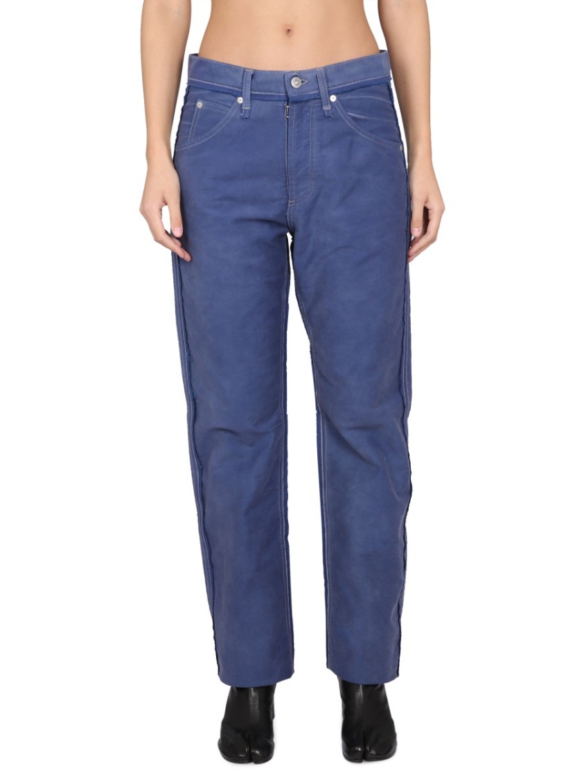 Maison Margiela Distressed Jeans Effect Blauw
