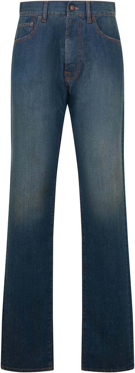 Maison Margiela Straight jeans in cotton Blauw