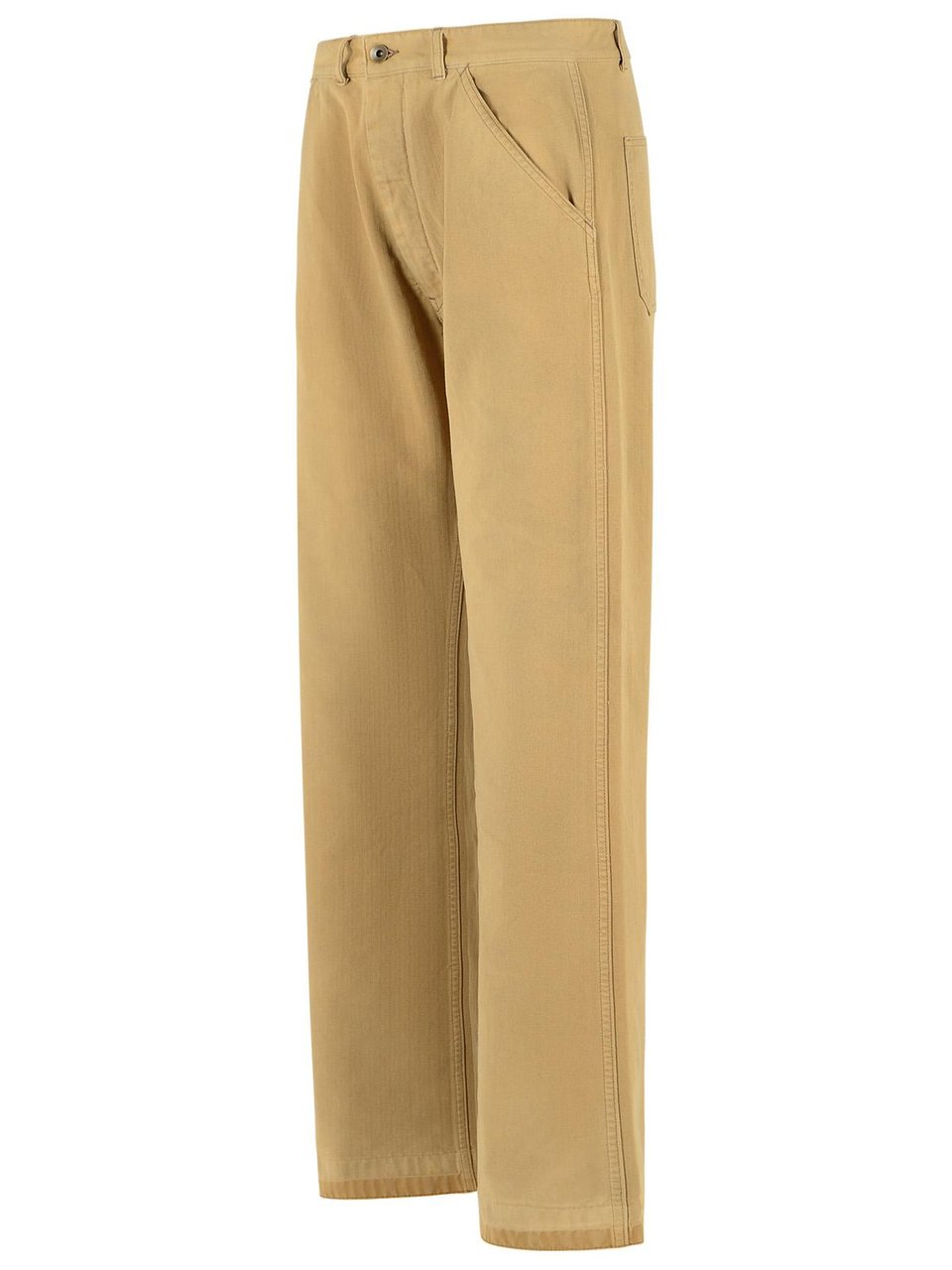 Maison Margiela Beige Cotton Jeans Bruin