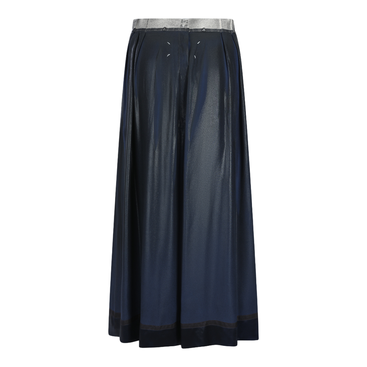 Maison Margiela Flowing Dark Blue Skirt Blauw