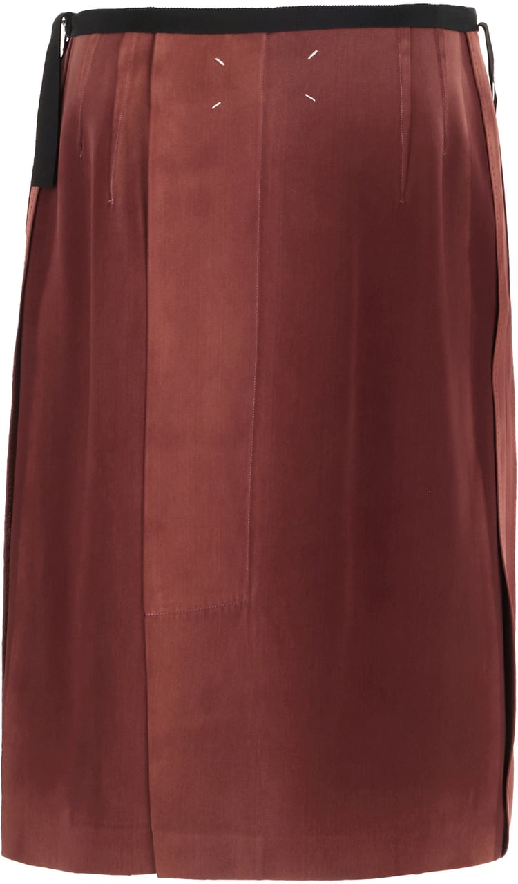 Maison Margiela Maison Margiela Grape viscose mini skirt Maroon