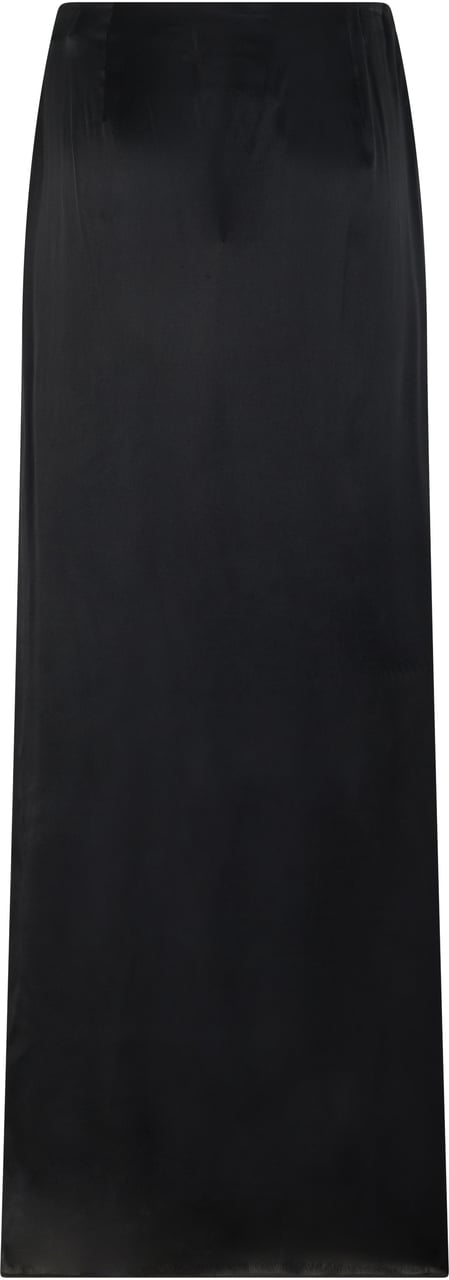 Maison Margiela Long skirt with draping Zwart