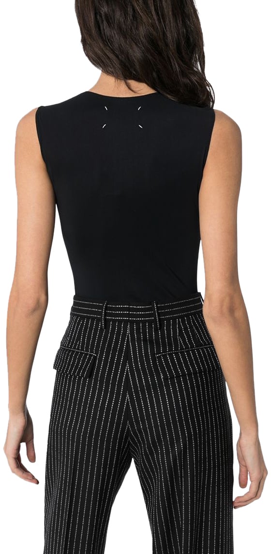 Maison Margiela Viscose bodysuit Zwart