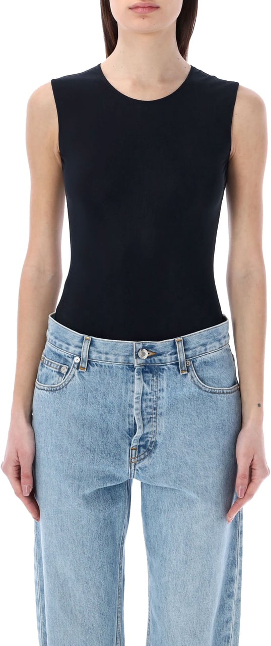 Maison Margiela Viscose bodysuit Zwart