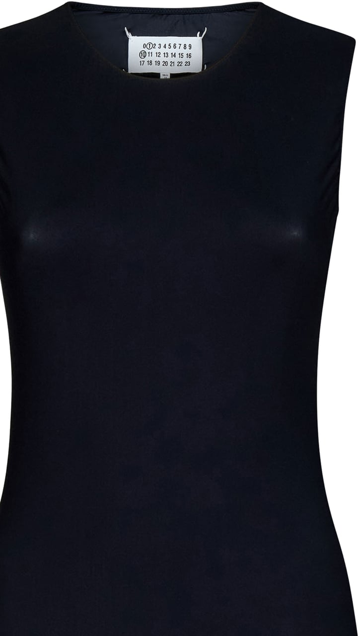 Maison Margiela Viscose bodysuit Zwart