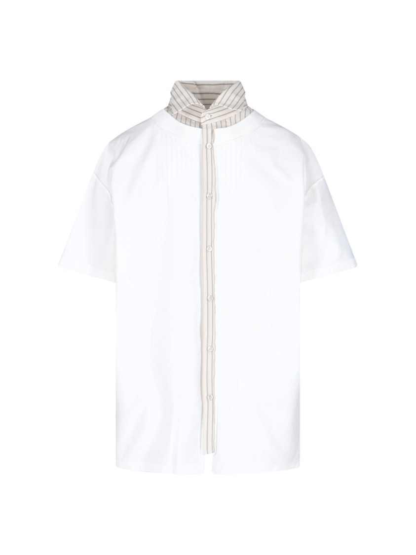 Maison Margiela Inverted Shirt – White & Beige Wit