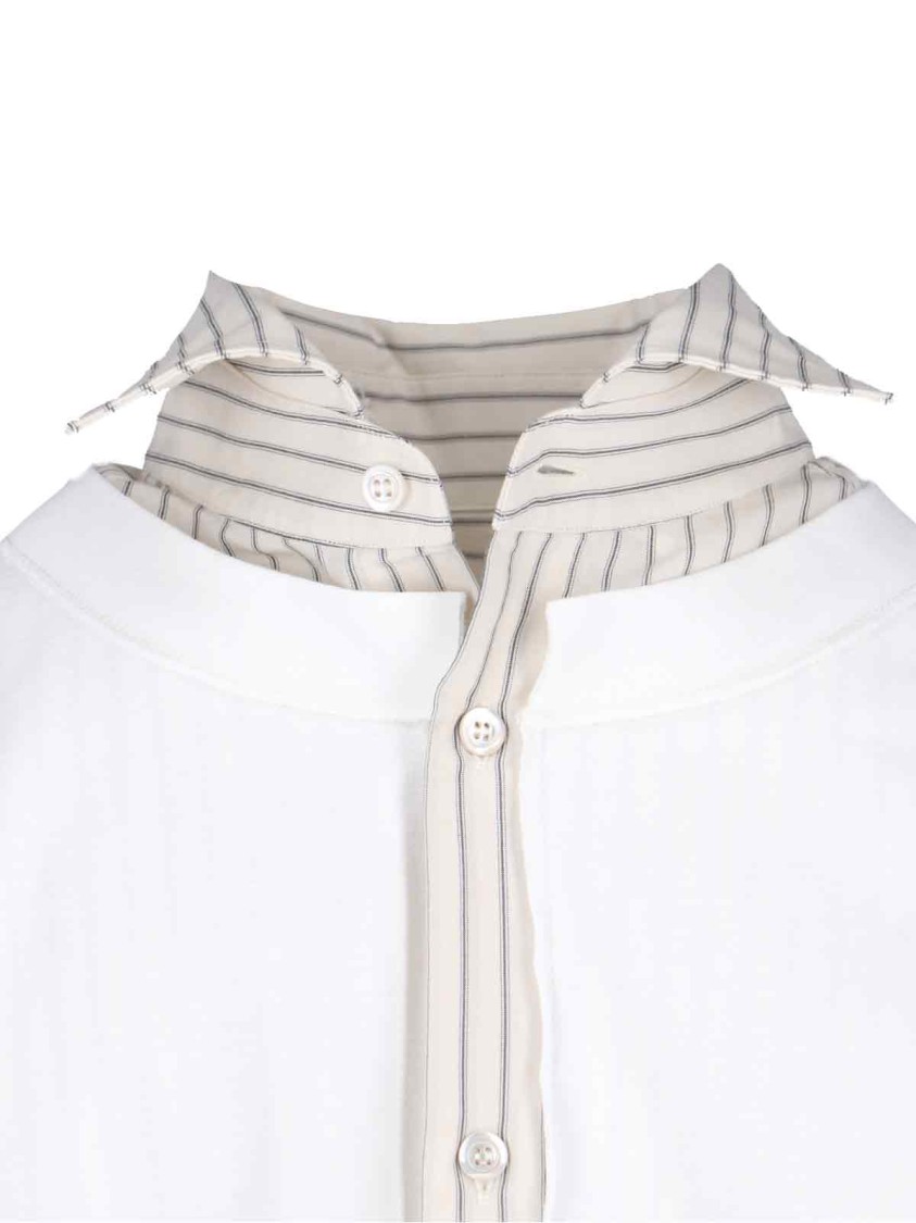 Maison Margiela Inverted Shirt – White & Beige Wit